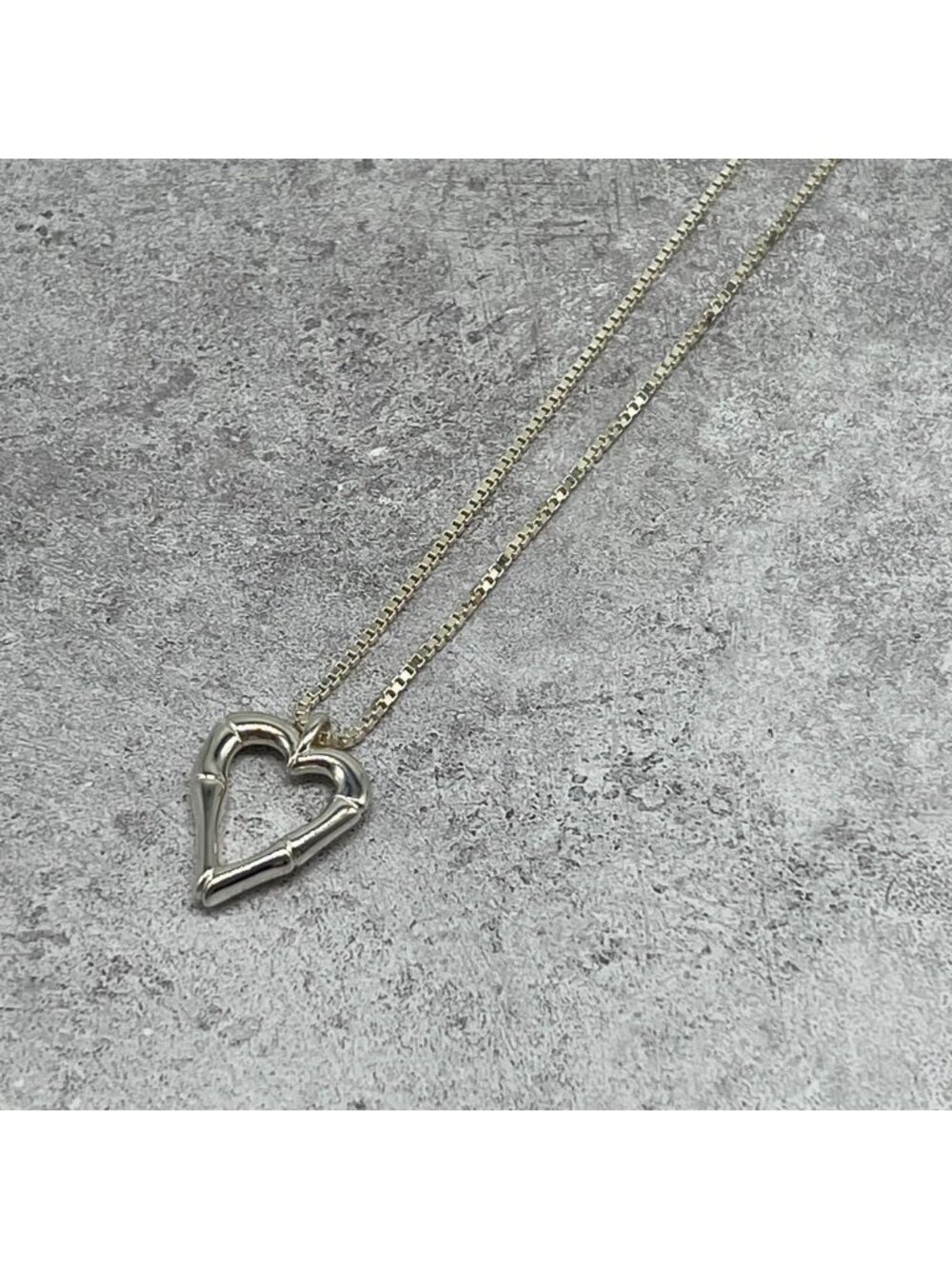 Gucci Bamboo Heart Necklace Venetian Chain